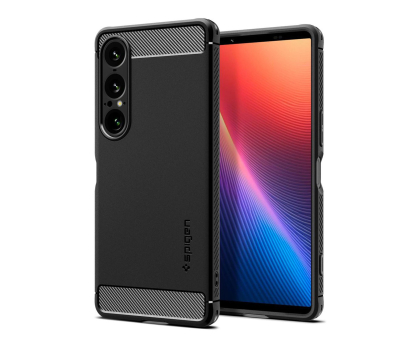 Etui / obudowa na smartfona Spigen Rugged Armor do Sony Xperia 1 VII Matte Black